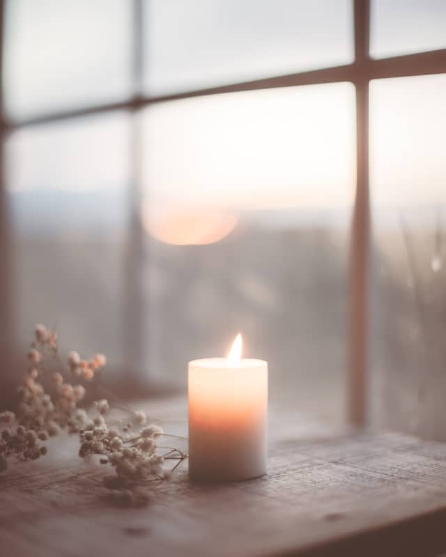 déroulé séance tca : bougie ambiance douce